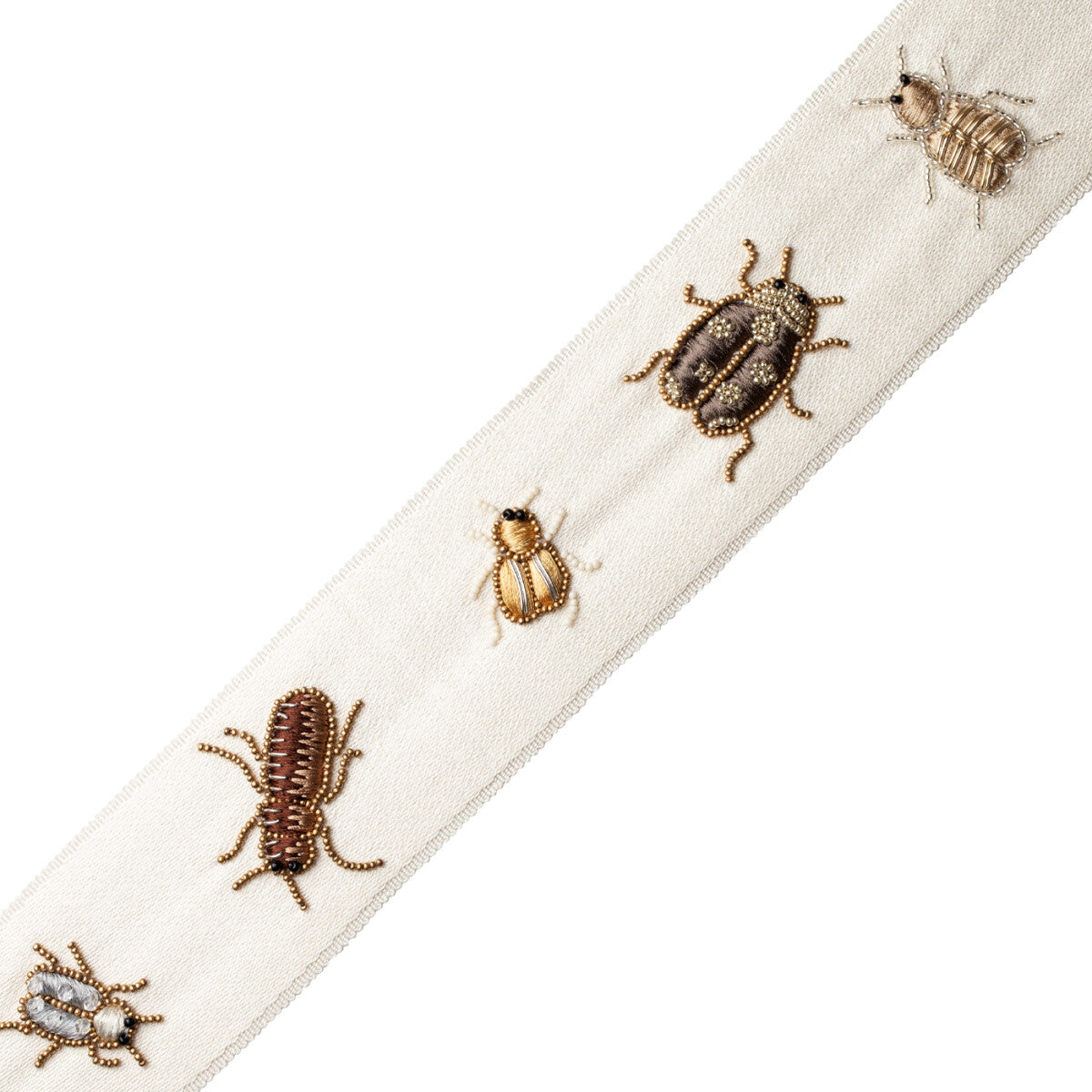 Ensemble Beaded Border Trim by Samuel & Sons in Crystal