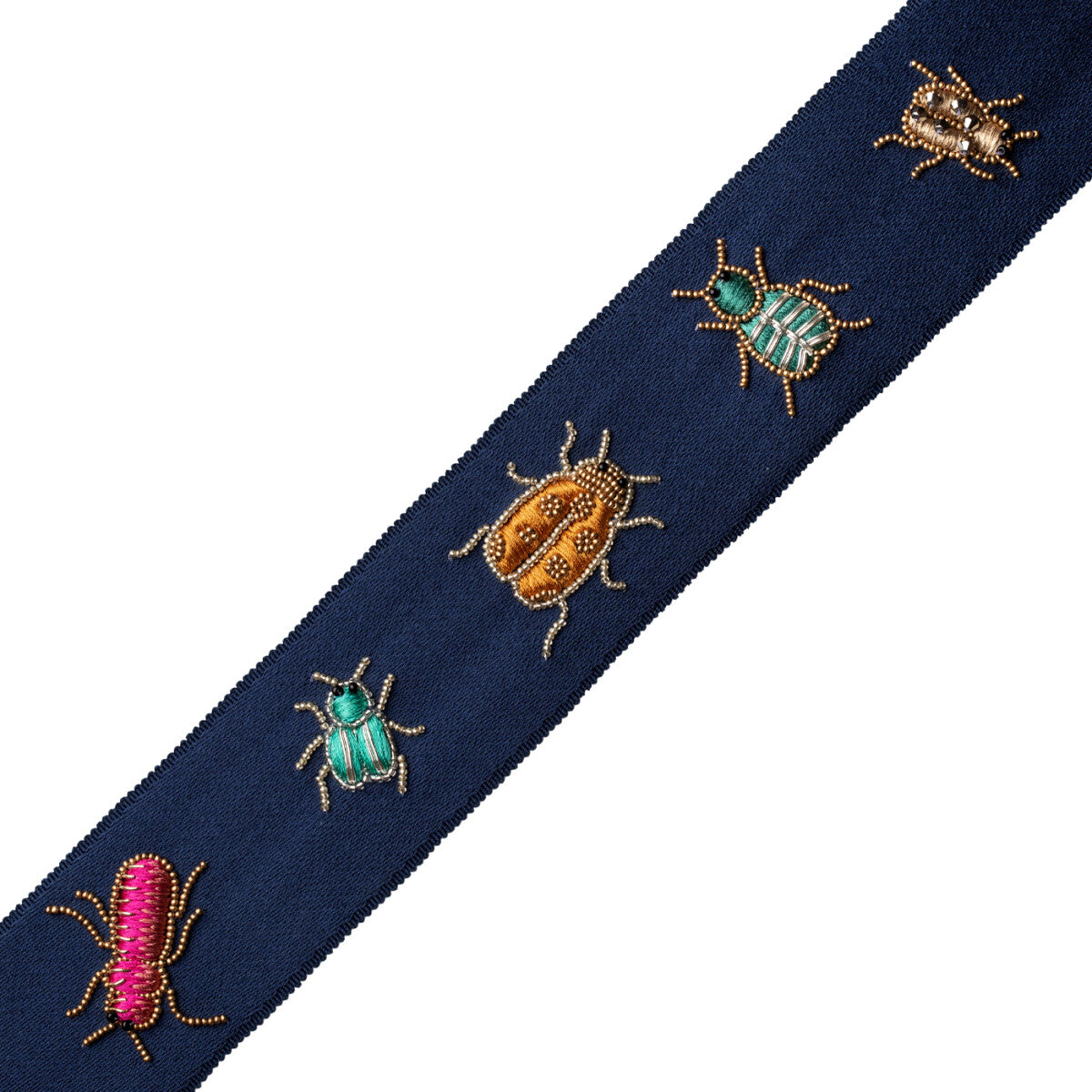 Ensemble Beaded Border Trim by Samuel & Sons in Sapphire