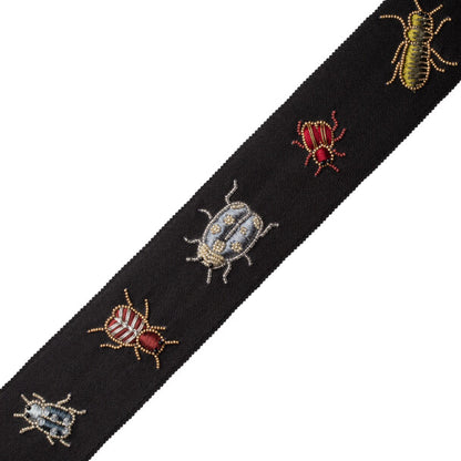 Ensemble Beaded Border Trim by Samuel & Sons in Obsidian