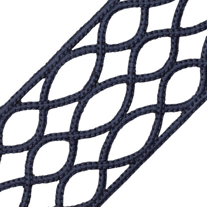 Treillage Lattice Border Trim by Samuel & Sons in Navy