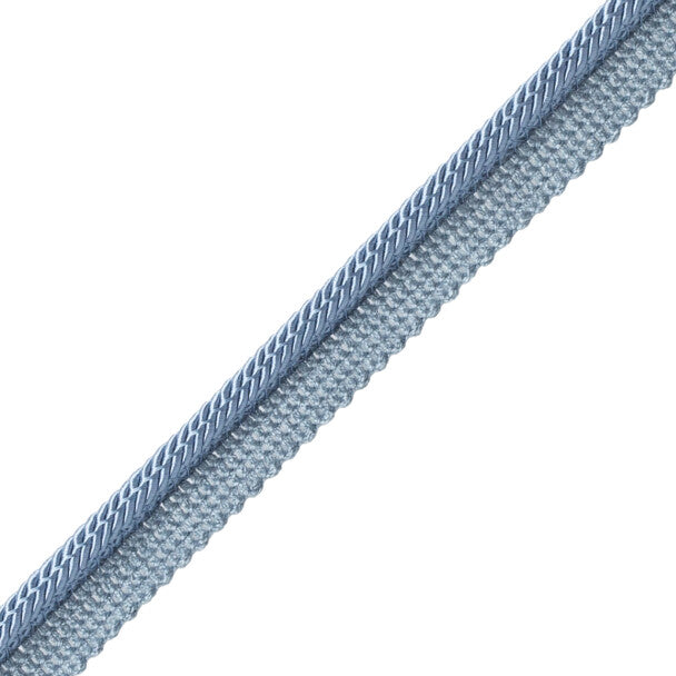 Treillage Square Cord With Tape Trim by Samuel & Sons in Bleu