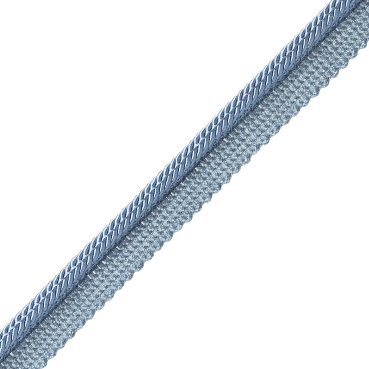 Treillage Square Cord With Tape Trim by Samuel & Sons in Bleu
