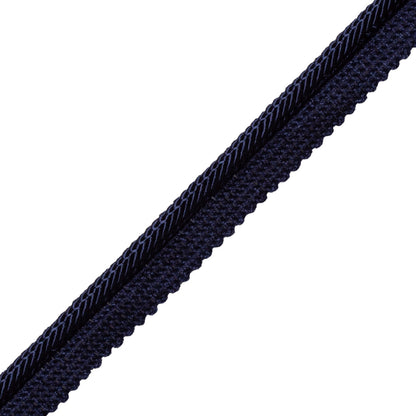 Treillage Square Cord With Tape Trim by Samuel & Sons in Navy