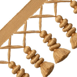 Caitlin Tassel Fringe Trim by Samuel & Sons in Amber
