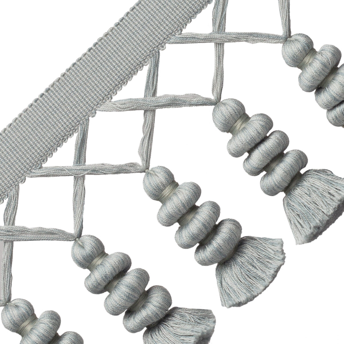 Caitlin Tassel Fringe Trim by Samuel & Sons in Glass
