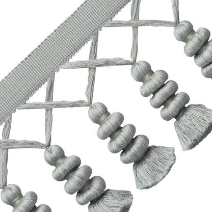 Caitlin Tassel Fringe Trim by Samuel & Sons in Glass