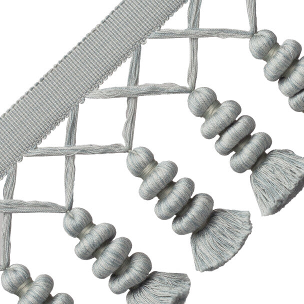 Caitlin Tassel Fringe Trim by Samuel & Sons in Glass