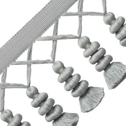 Caitlin Tassel Fringe Trim by Samuel & Sons in Glass
