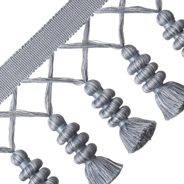 Caitlin Tassel Fringe Trim by Samuel & Sons in Heron Blue