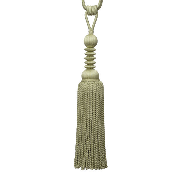 Caitlin Single Tassel Tieback by Samuel & Sons in Celery