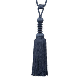 Caitlin Single Tassel Tieback by Samuel & Sons in Caspian Blue