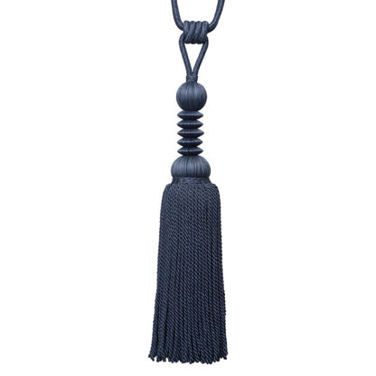Caitlin Single Tassel Tieback by Samuel & Sons in Caspian Blue