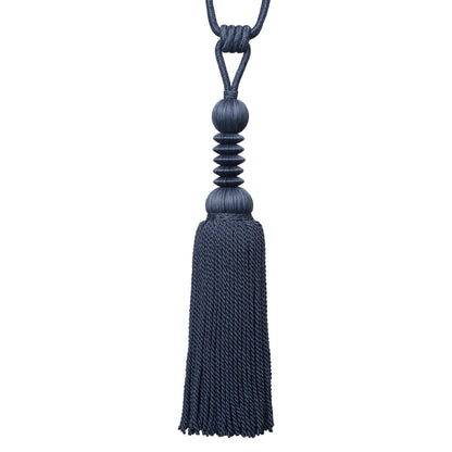 Caitlin Single Tassel Tieback by Samuel & Sons in Caspian Blue