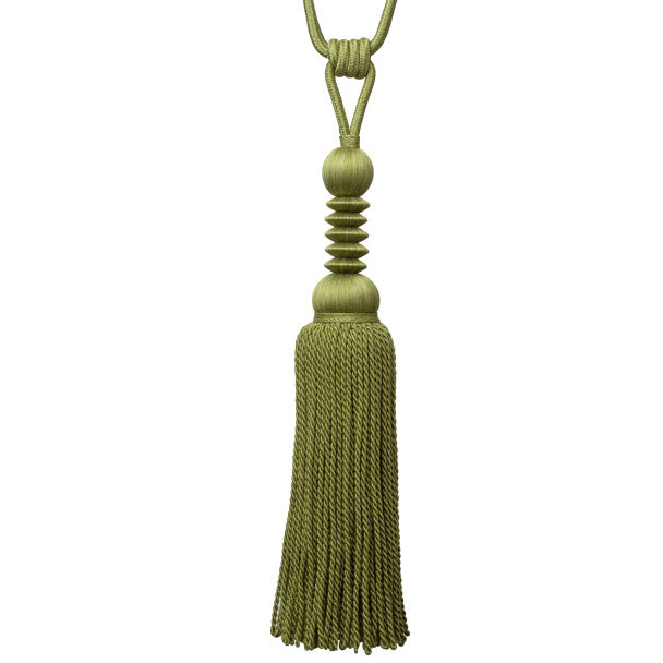 Caitlin Single Tassel Tieback by Samuel & Sons in Olive