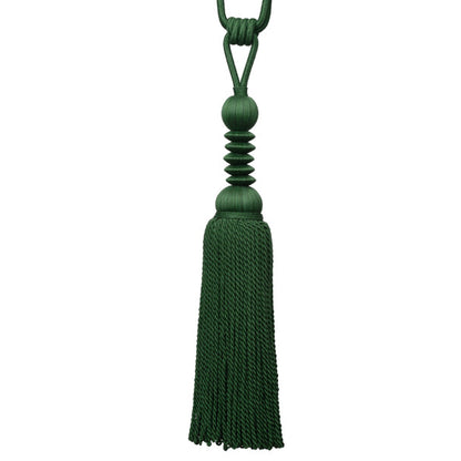 Caitlin Single Tassel Tieback by Samuel & Sons in Viridian Green