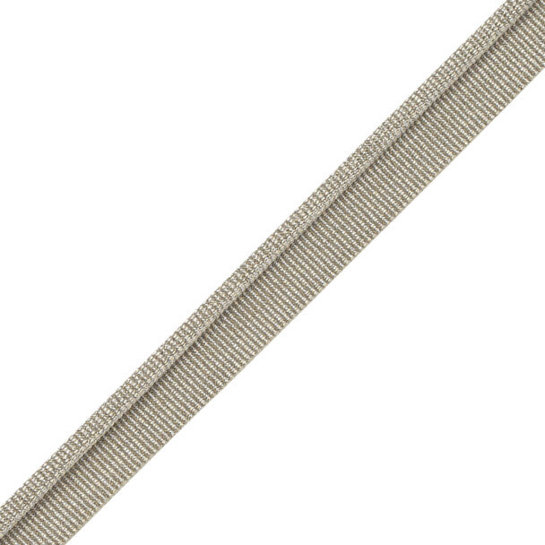 Julienne Metallic Piping Trim by Samuel & Sons in White Gold