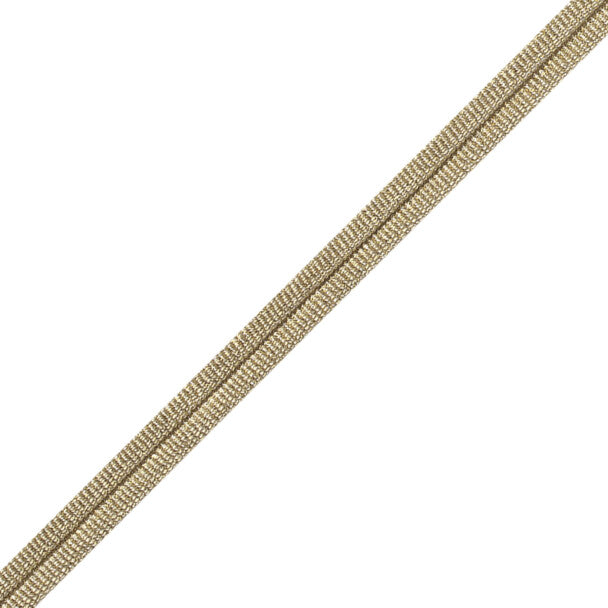 Julienne Metallic Double Welting Trim by Samuel & Sons in Brass