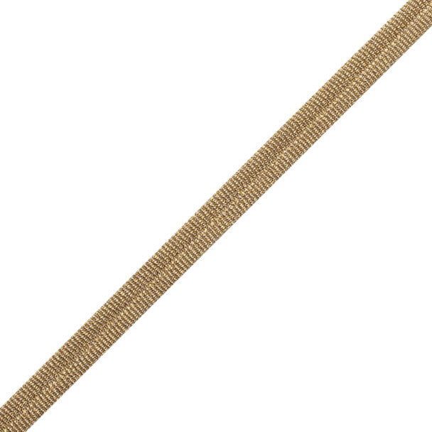 Julienne Metallic Double Welting Trim by Samuel & Sons in Gold Leaf
