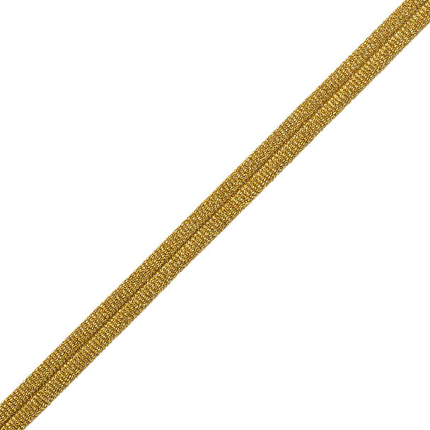 Julienne Metallic Double Welting Trim by Samuel & Sons in Gold Dust