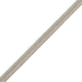 Julienne Metallic Double Welting Trim by Samuel & Sons in White Gold