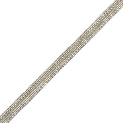 Julienne Metallic Double Welting Trim by Samuel & Sons in White Gold