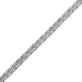 Julienne Metallic Double Welting Trim by Samuel & Sons in Silver Leaf