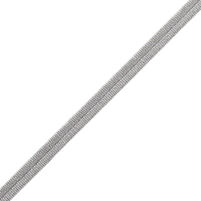 Julienne Metallic Double Welting Trim by Samuel & Sons in Silver Leaf