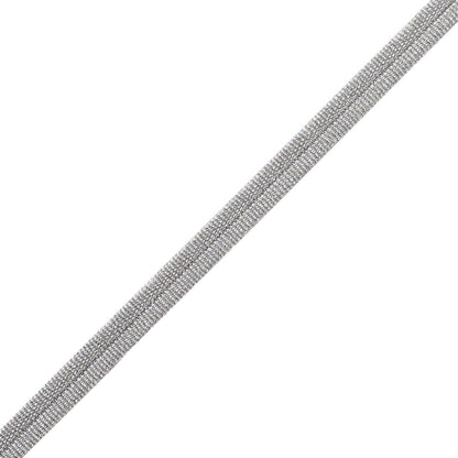 Julienne Metallic Double Welting Trim by Samuel & Sons in Silver Leaf