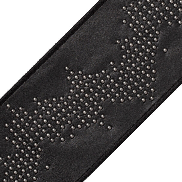 Caspian Studded Border Trim by Samuel & Sons in Black