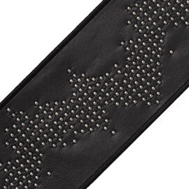 Caspian Studded Border Trim by Samuel & Sons in Black