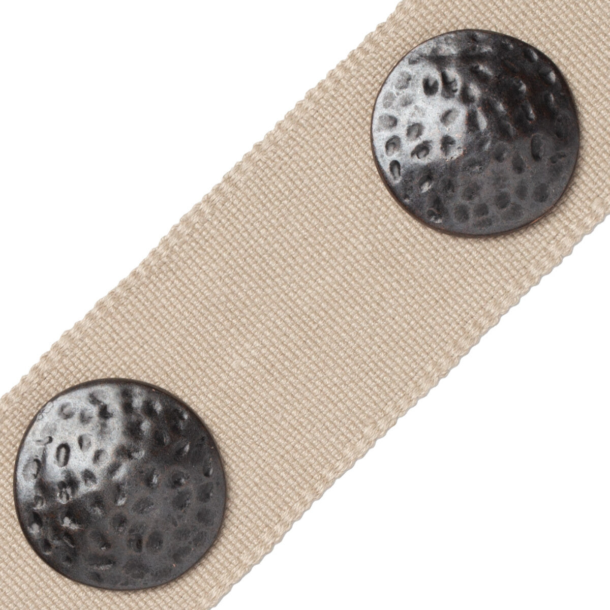 Castilian Hammered Nailhead Border Trim by Samuel & Sons in Roan