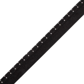 Cavalleria Velvet Piping Trim by Samuel & Sons in Black