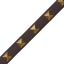 Mèrens Nailhead Border Trim by Samuel & Sons in Dark Bay