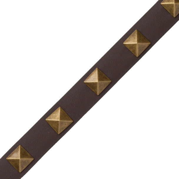 Mèrens Nailhead Border Trim by Samuel & Sons in Dark Bay
