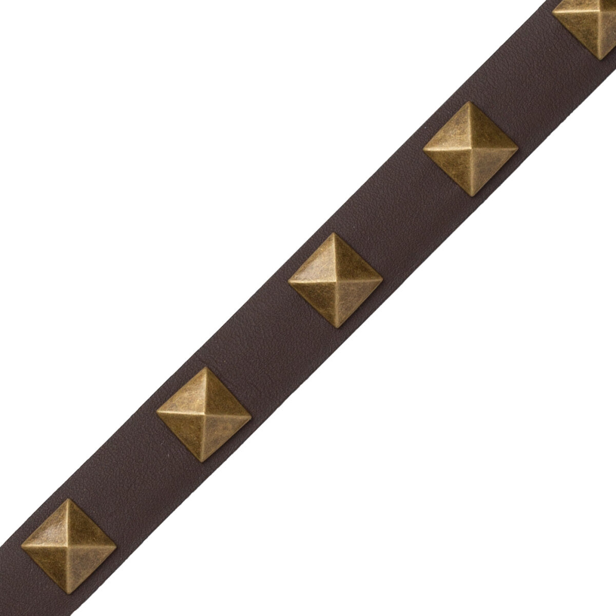 Mèrens Nailhead Border Trim by Samuel & Sons in Dark Bay