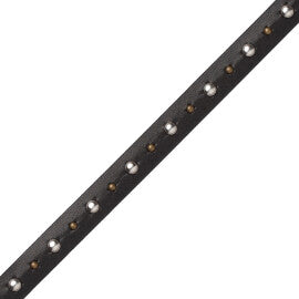 Senna Studded Gimp Trim by Samuel & Sons in Black