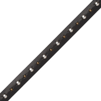 Senna Studded Gimp Trim by Samuel & Sons in Black