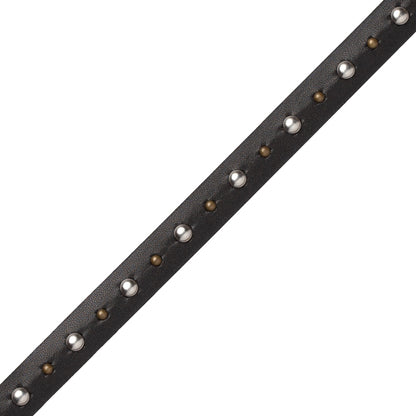 Senna Studded Gimp Trim by Samuel & Sons in Black