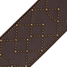 Sorraia Studded Border Trim by Samuel & Sons in Dark Bay