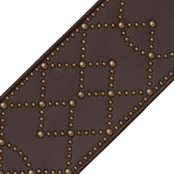 Sorraia Studded Border Trim by Samuel & Sons in Dark Bay
