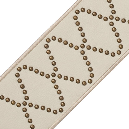Catria Studded Border Trim by Samuel & Sons in Cremello