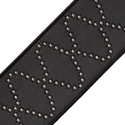 Catria Studded Border Trim by Samuel & Sons in Black