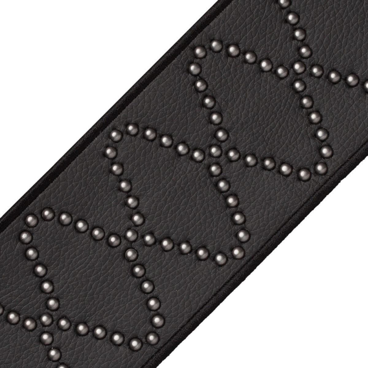 Catria Studded Border Trim by Samuel & Sons in Black