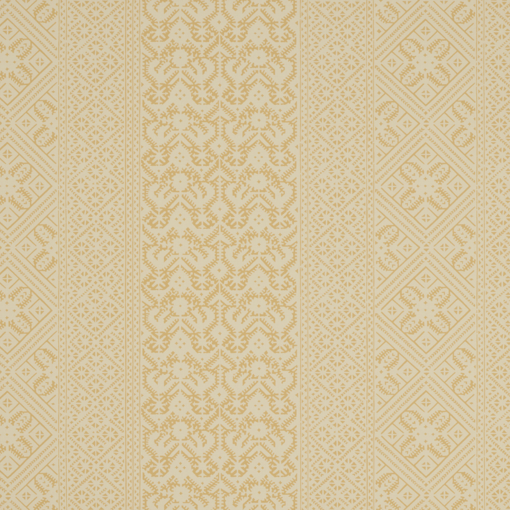 Ottoman Stripe Wallpaper by George Spencer Designs in Buttercream