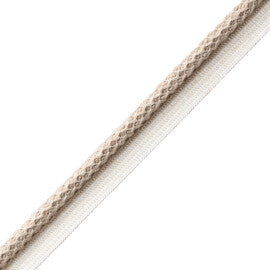 Aspen Cord With Tape Trim by Samuel & Sons in Merino