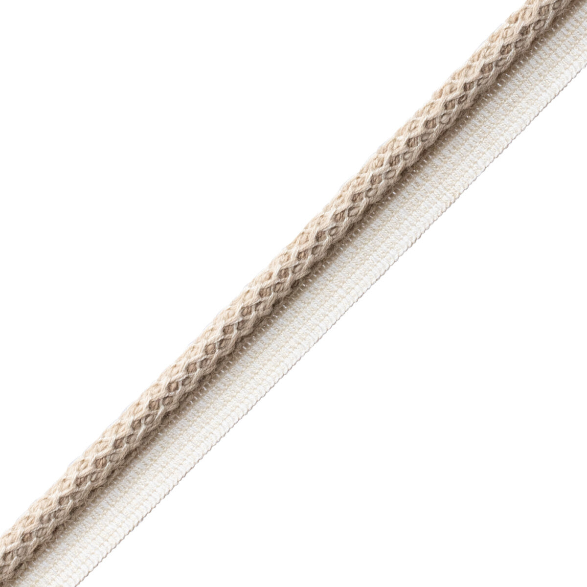 Aspen Cord With Tape Trim by Samuel & Sons in Merino