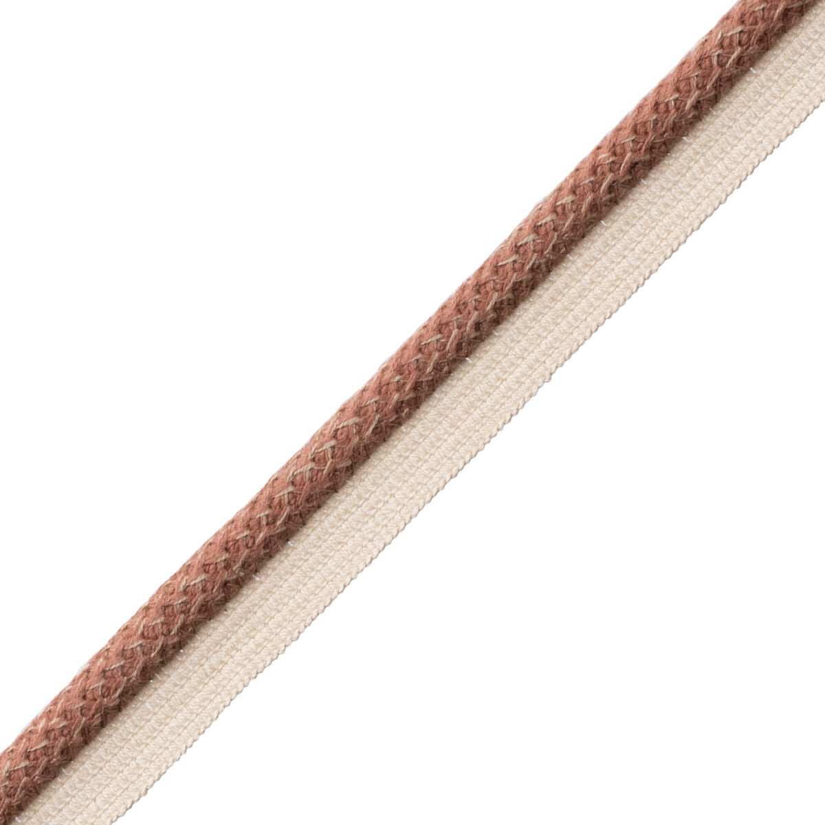 Aspen Cord With Tape Trim by Samuel & Sons in Adobe