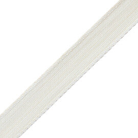 Aspen Ribbed Border Trim by Samuel & Sons in Canvas