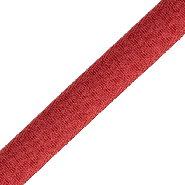 Aspen Ribbed Border Trim by Samuel & Sons in Poppy