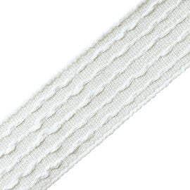 Aspen Slubbed Border Trim by Samuel & Sons in Birch